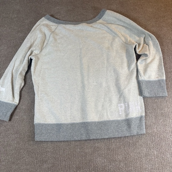Gray and Cream Crewneck Sweatshirt 1164 - Picture 4 of 6